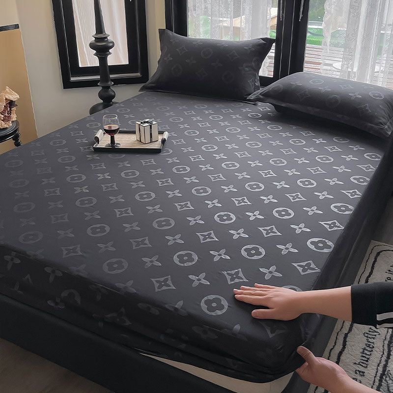 Classic Fashion Soft Cotton Fitted Bed Cover Sheet Set