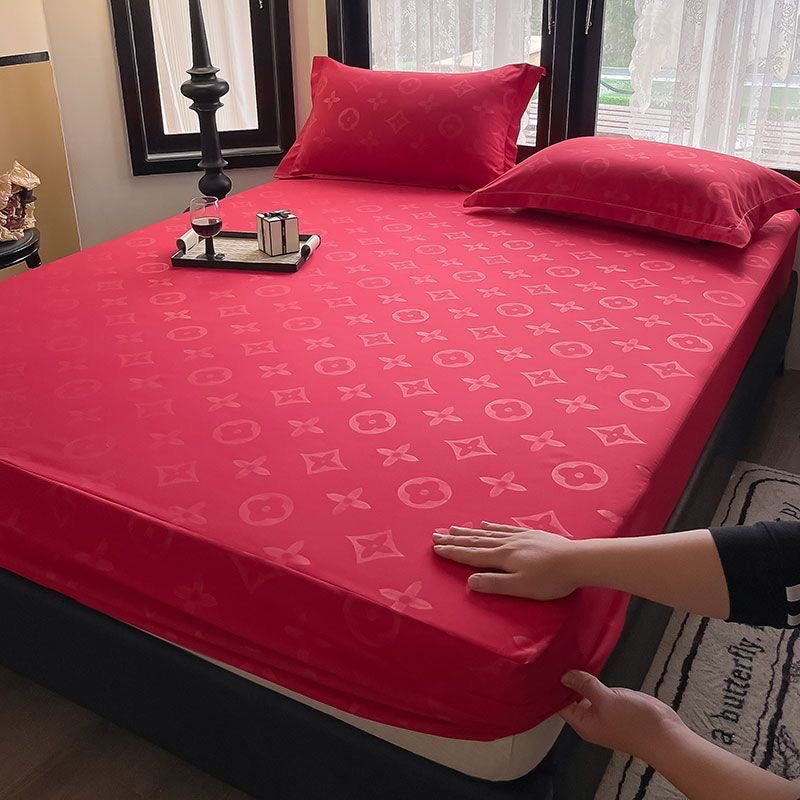 Classic Fashion Soft Cotton Fitted Bed Cover Sheet Set