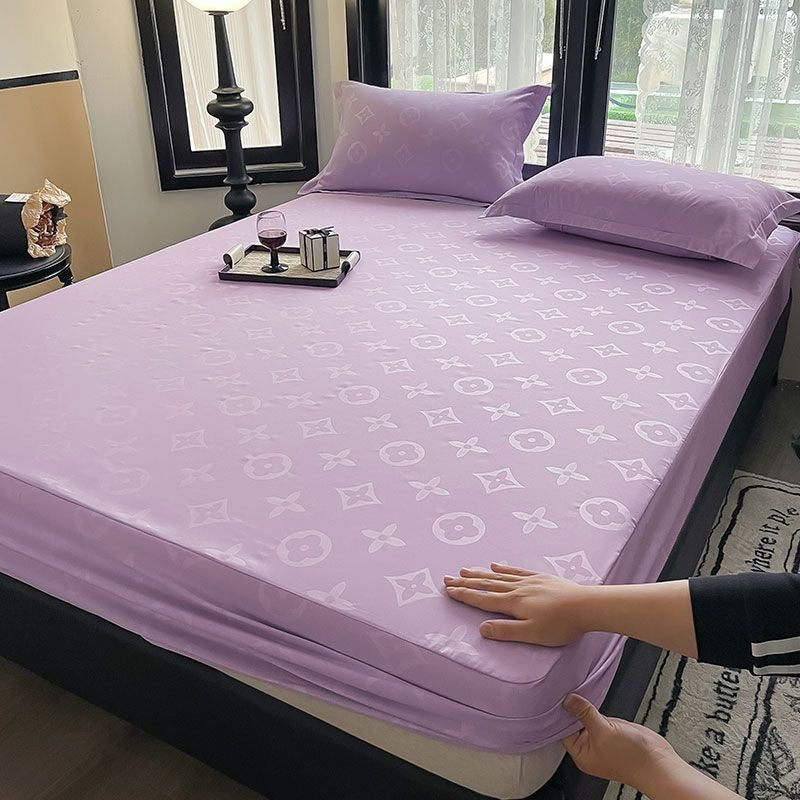 Classic Fashion Soft Cotton Fitted Bed Cover Sheet Set