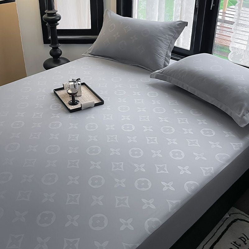 Classic Fashion Soft Cotton Fitted Bed Cover Sheet Set