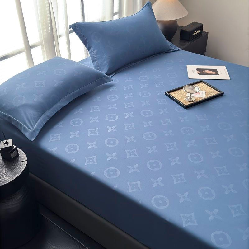 Classic Fashion Soft Cotton Fitted Bed Cover Sheet Set