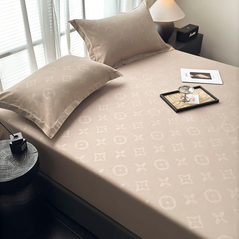 Classic Fashion Soft Cotton Fitted Bed Cover Sheet Set