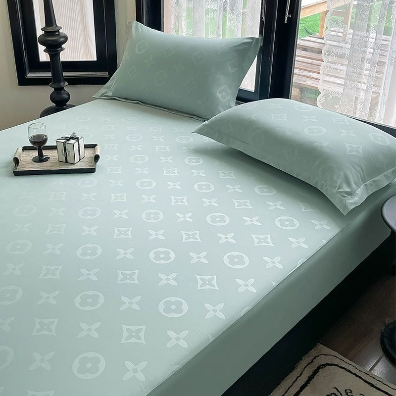 Classic Fashion Soft Cotton Fitted Bed Cover Sheet Set