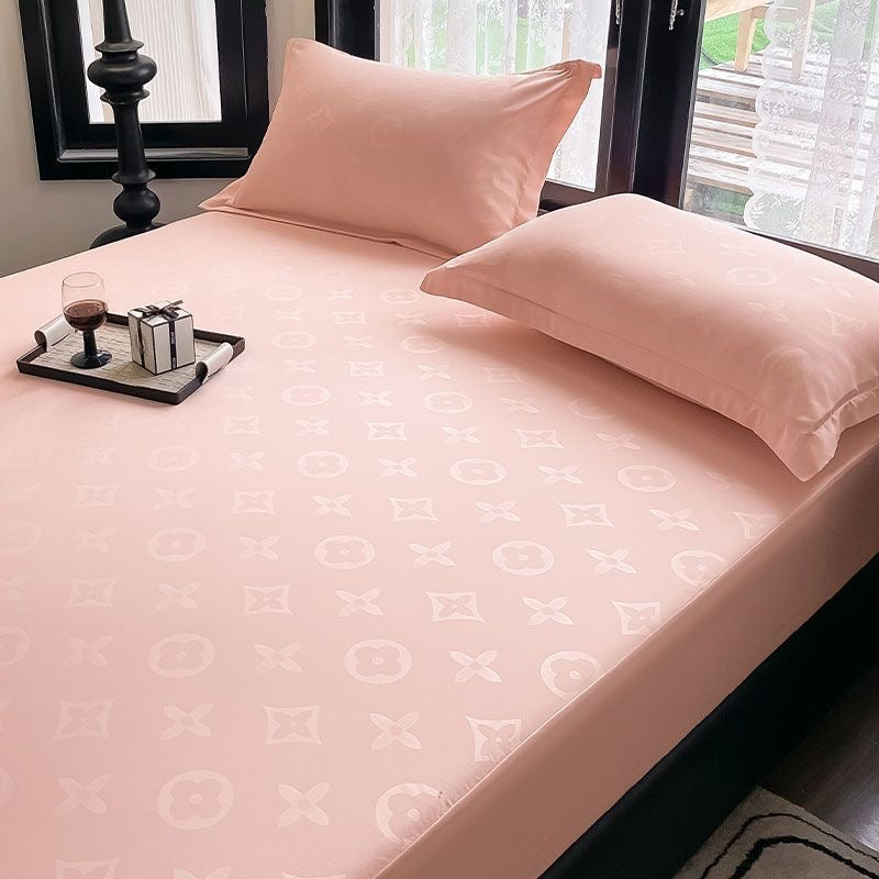Classic Fashion Soft Cotton Fitted Bed Cover Sheet Set