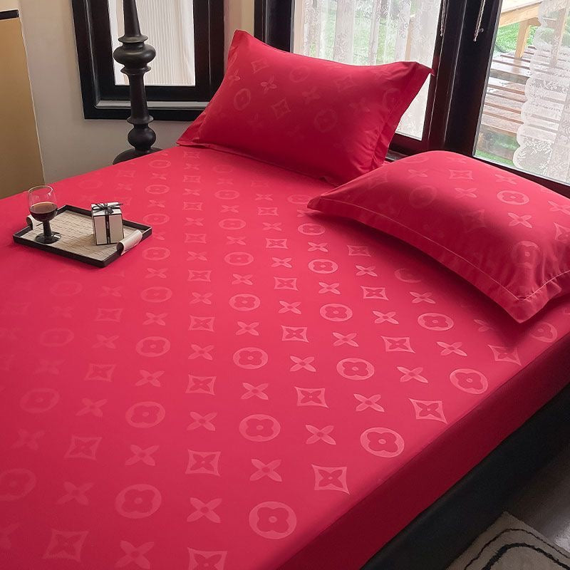 Classic Fashion Soft Cotton Fitted Bed Cover Sheet Set