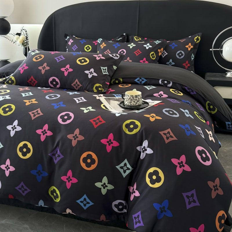 Colorful Fashion Soft Cotton Duvet Cover Bed Set
