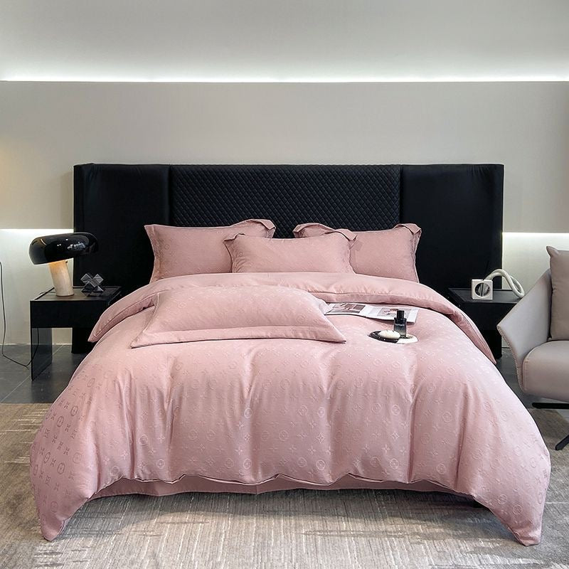 Luxury Fashion Jacquard Brushed Cotton Bedding Set