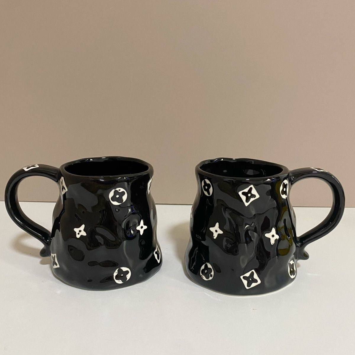 Unique INS Fashion Handmade Painted Ceramic Mug Coffee & Tea Cup