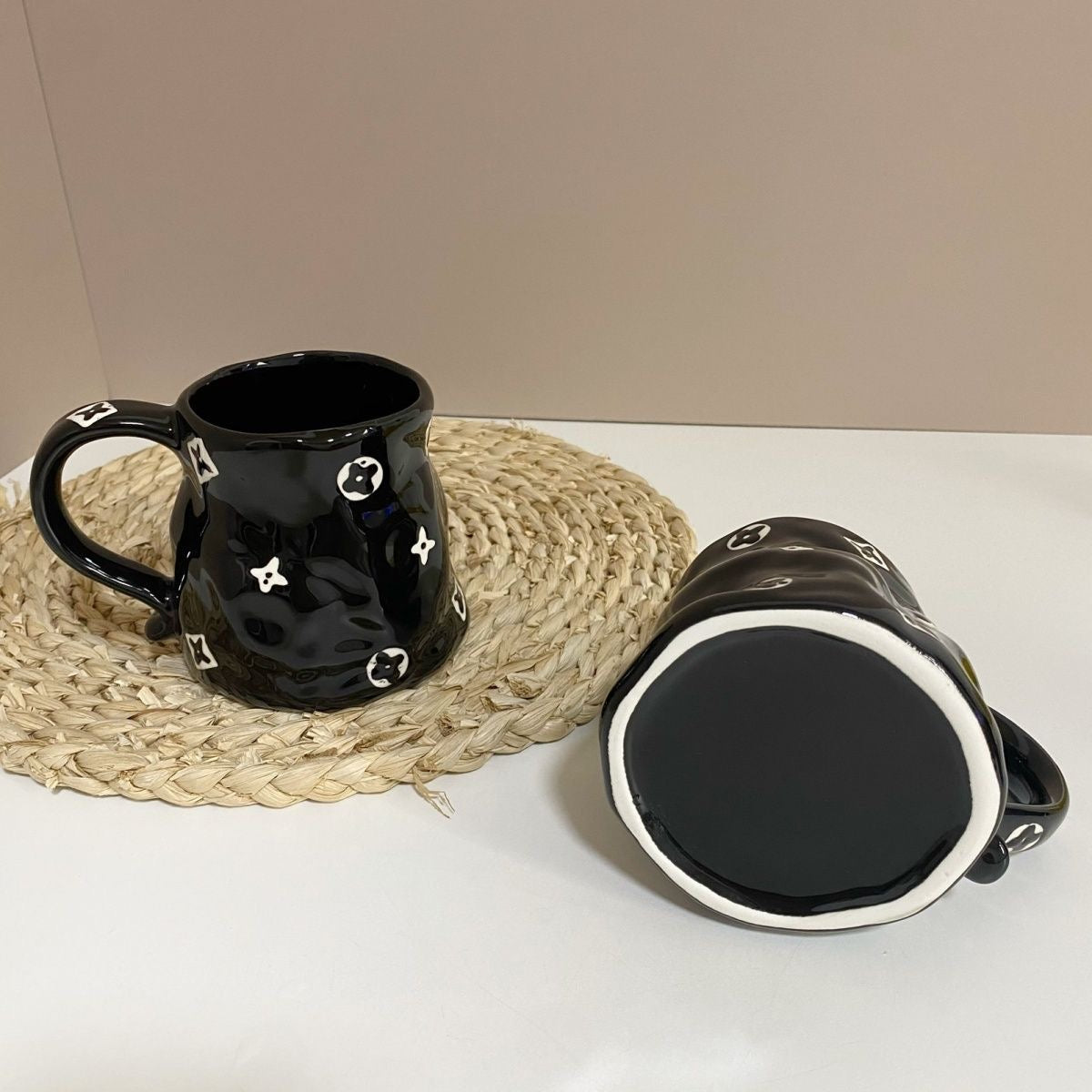 Unique INS Fashion Handmade Painted Ceramic Mug Coffee & Tea Cup
