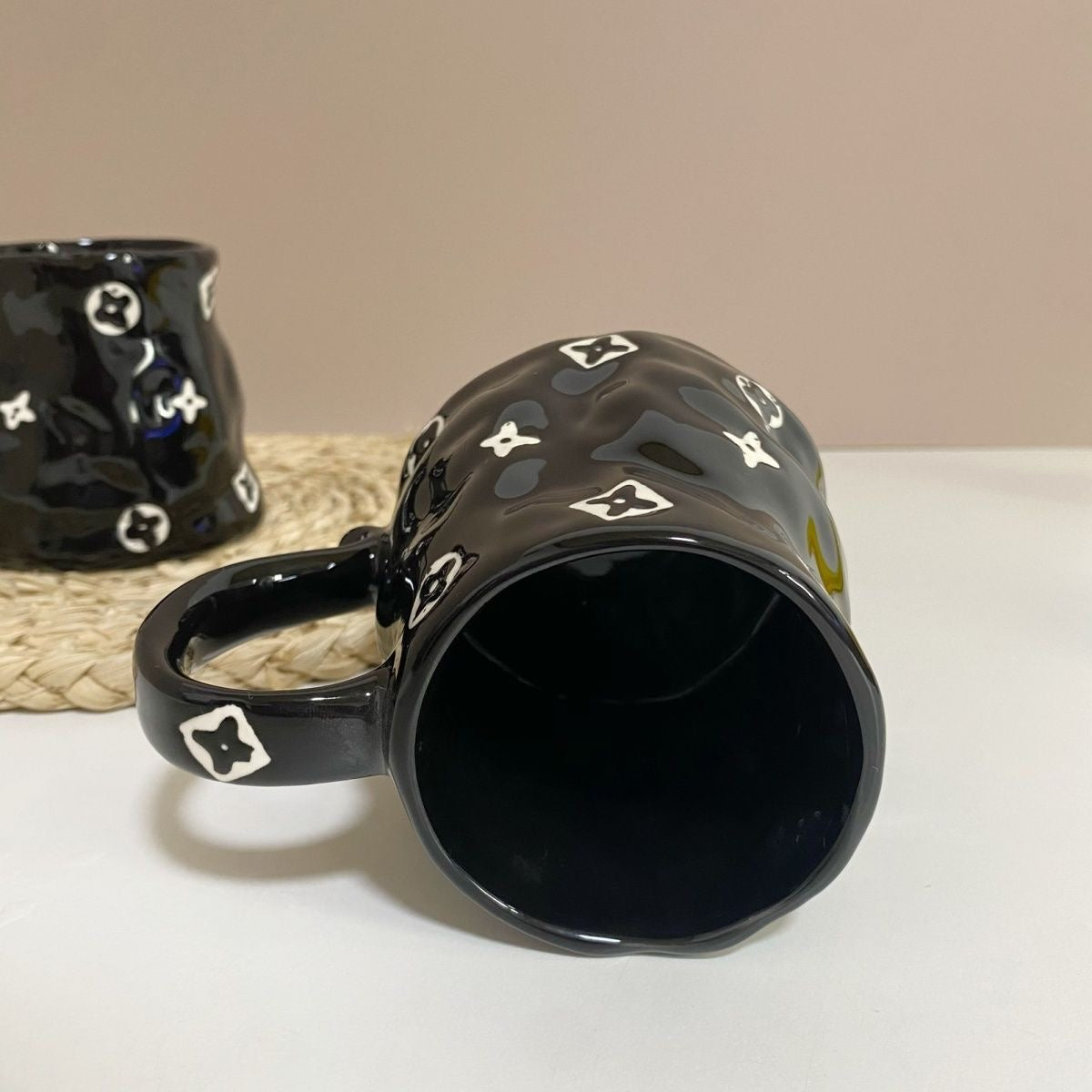 Unique INS Fashion Handmade Painted Ceramic Mug Coffee & Tea Cup