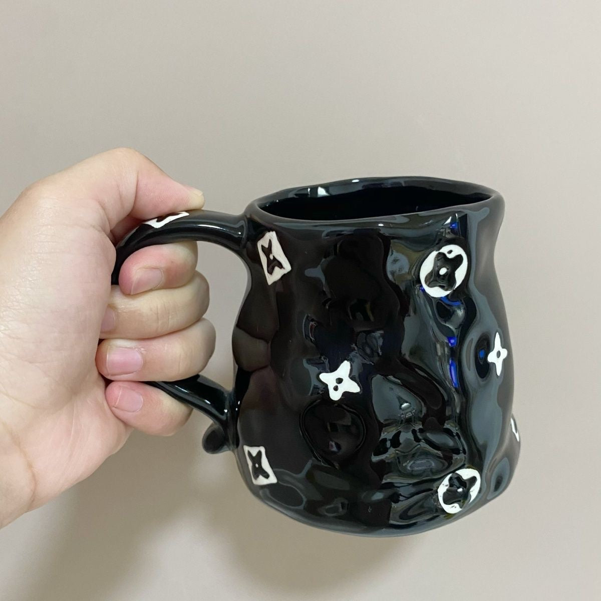 Unique INS Fashion Handmade Painted Ceramic Mug Coffee & Tea Cup
