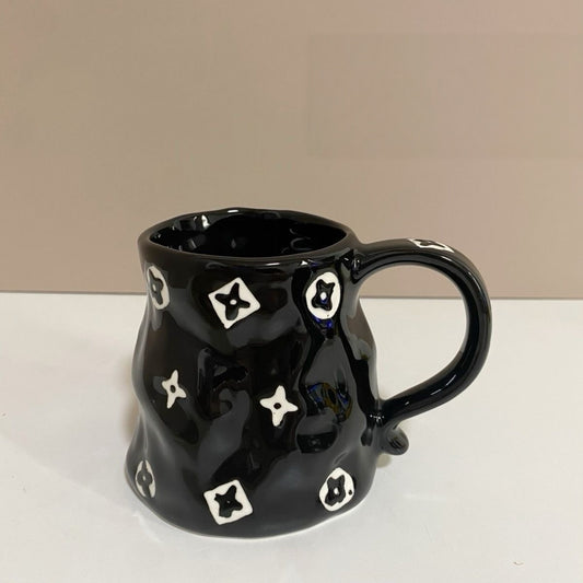 Unique INS Fashion Handmade Painted Ceramic Mug Coffee & Tea Cup