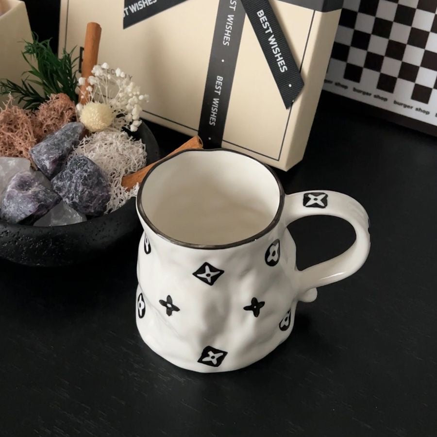 Unique INS Fashion Handmade Painted Ceramic Mug Coffee & Tea Cup