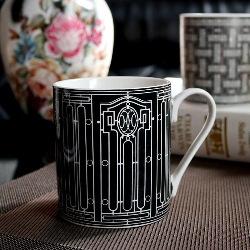 Luxury Fashion Premium Fine Porcelain with Elegant Gold-Plated Finish Coffee & Tea Mug