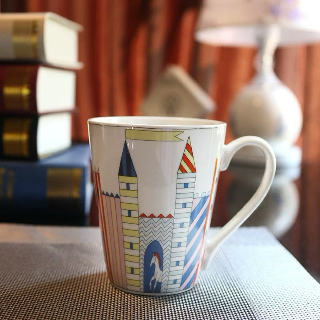Luxury Fashion Premium Fine Porcelain with Elegant Gold-Plated Finish Coffee & Tea Mug