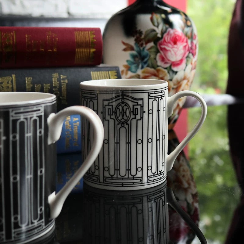 Luxury Fashion Premium Fine Porcelain with Elegant Gold-Plated Finish Coffee & Tea Mug