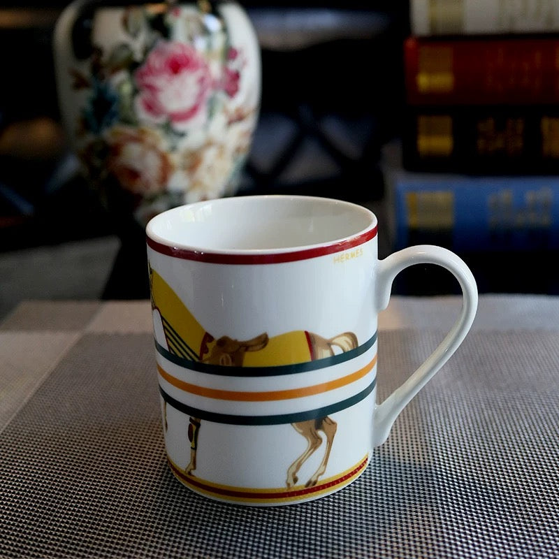 Luxury Fashion Premium Fine Porcelain with Elegant Gold-Plated Finish Coffee & Tea Mug