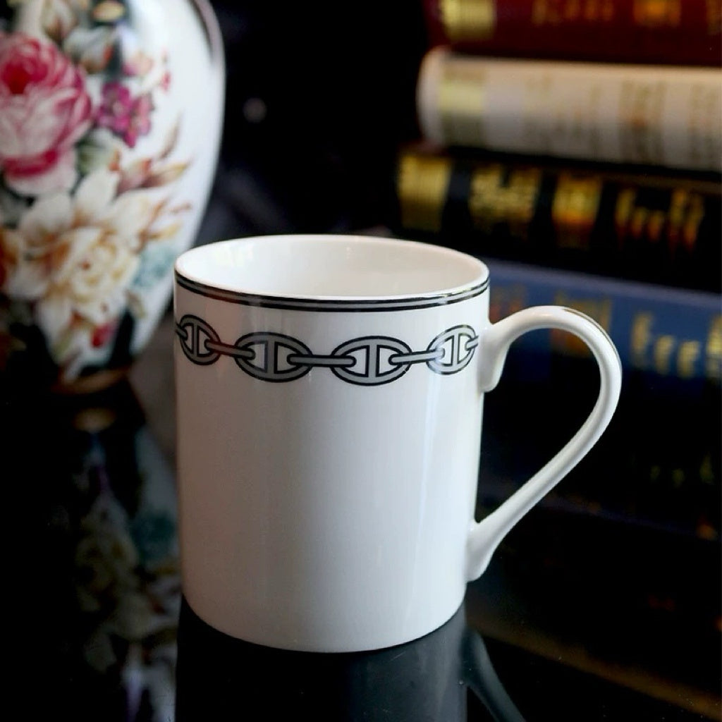 Luxury Fashion Premium Fine Porcelain with Elegant Gold-Plated Finish Coffee & Tea Mug